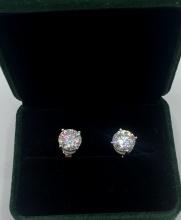 White Gold 4 Carats Earrings