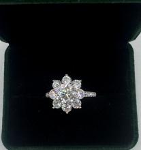Flower VVS Ring
