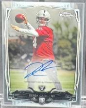 Derek Carr Rookie Auto