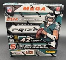 2024 NFL Prizm Football Cards Mega Box  New Sealed