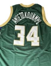 GIANNIS ANTETOKOUNMPO Jersey Autograph Signed JSA