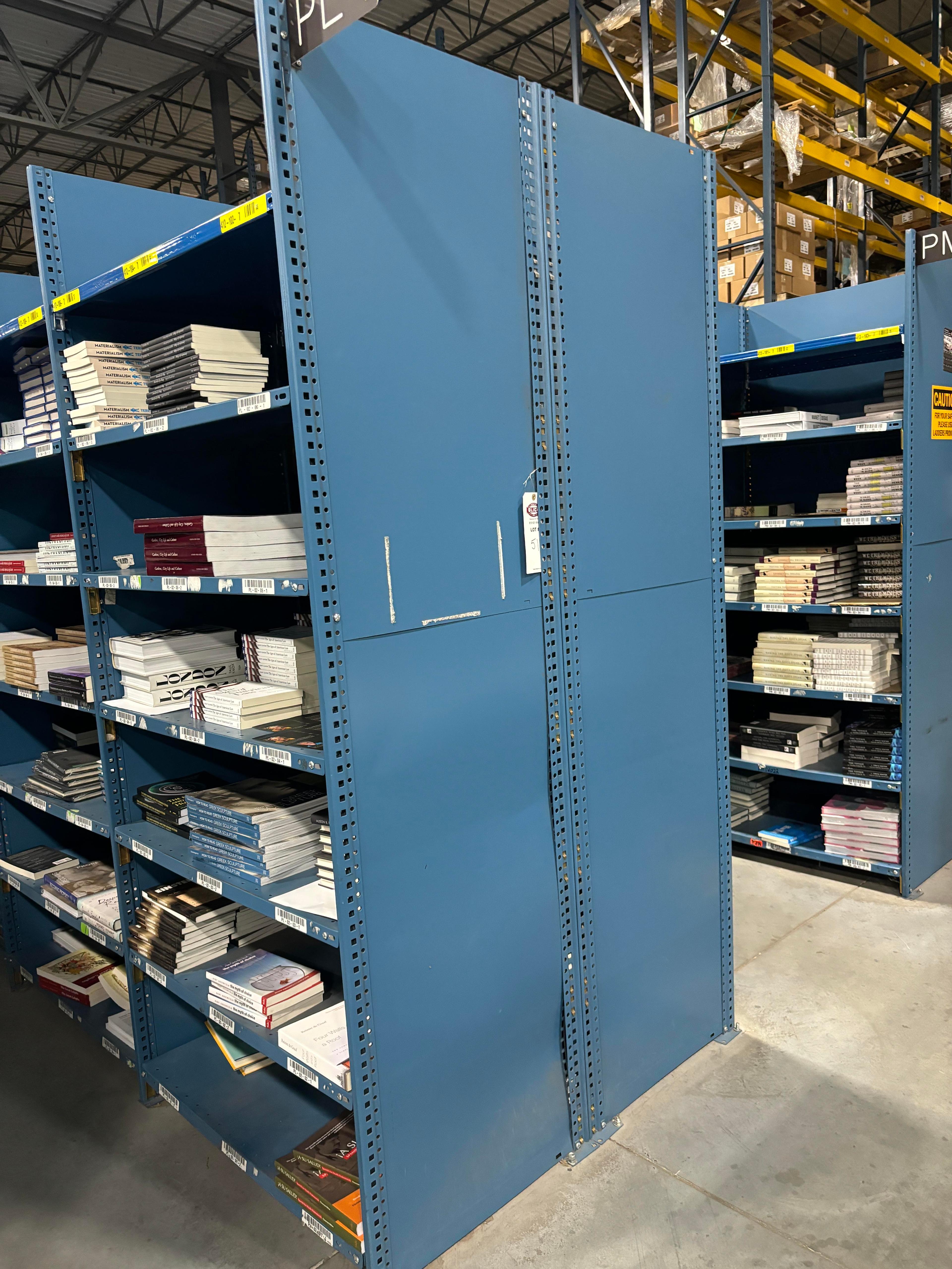 28 Sections of Industrial Shelving
