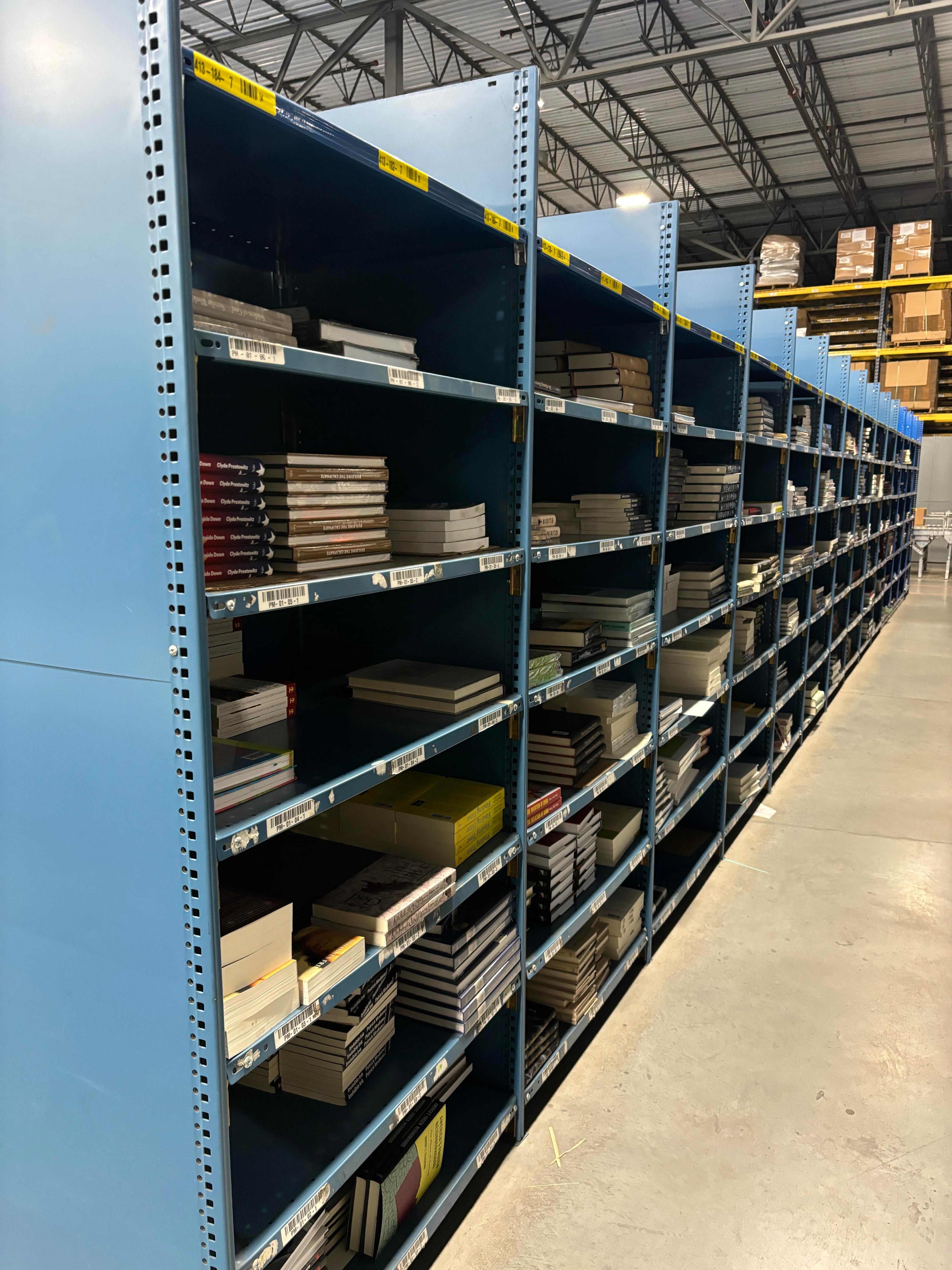 28 Sections of Industrial Shelving