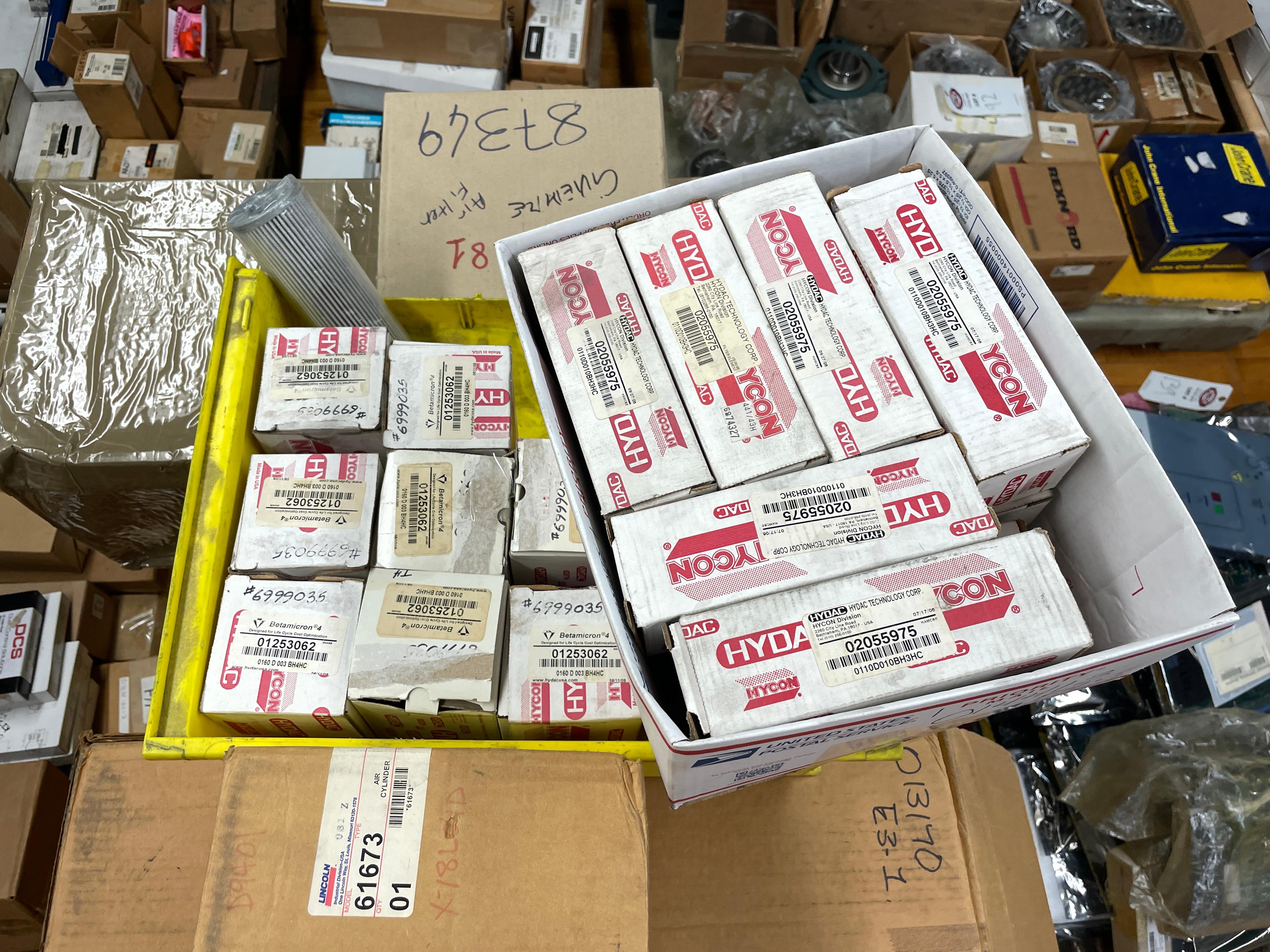 Pallet Lot of New Hydraulic & Pneumatic Filters