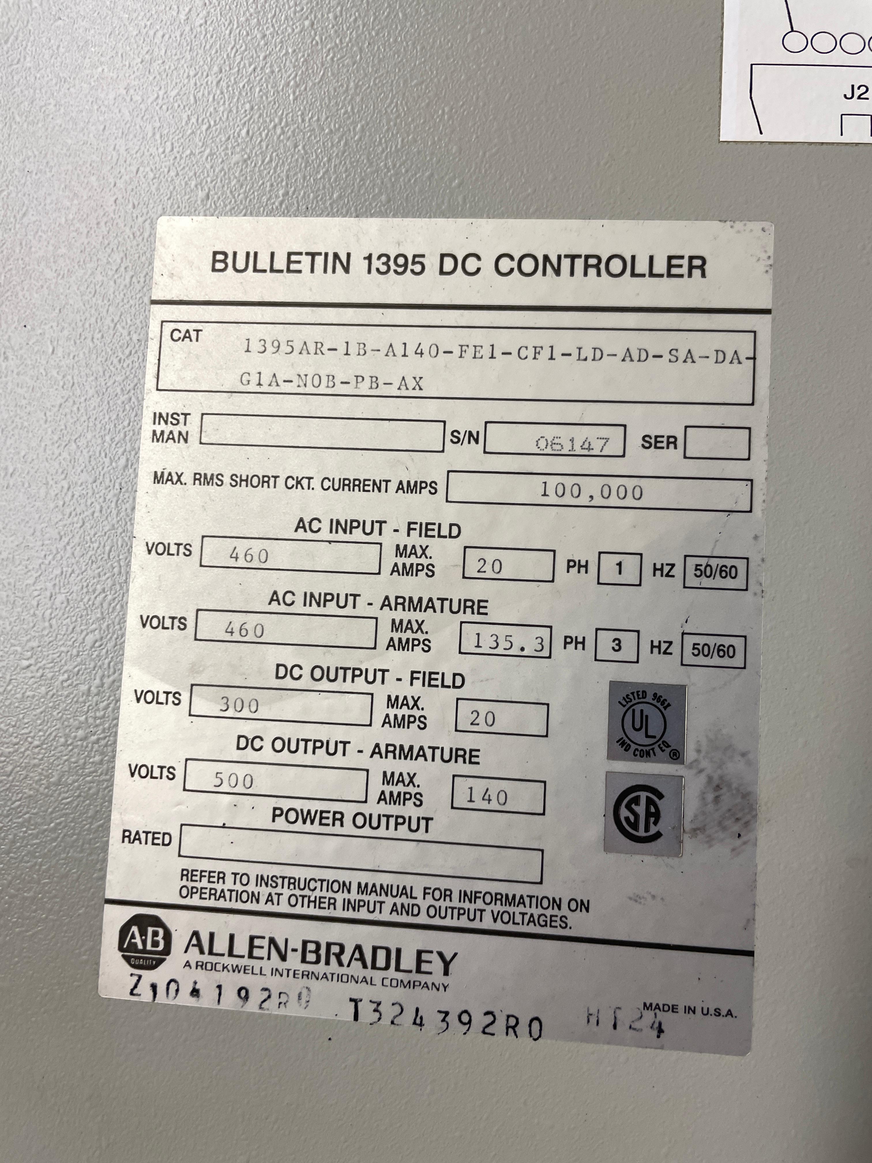 Allen Bradley 1395 Digital DC Motor Drive
