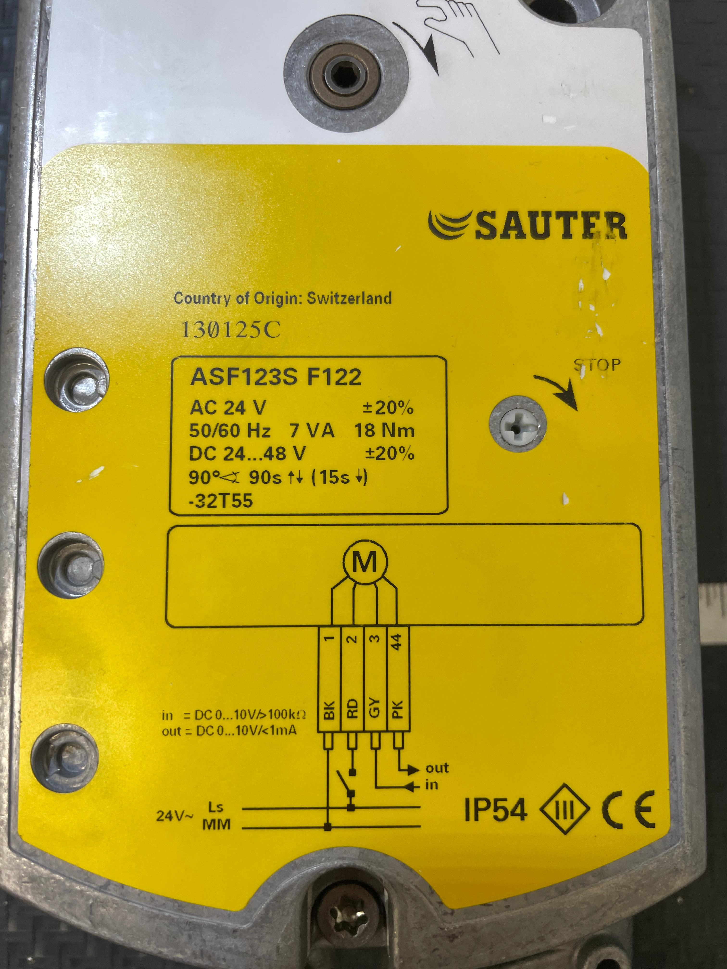 Sauter ASF123S F122 Valve Positioner