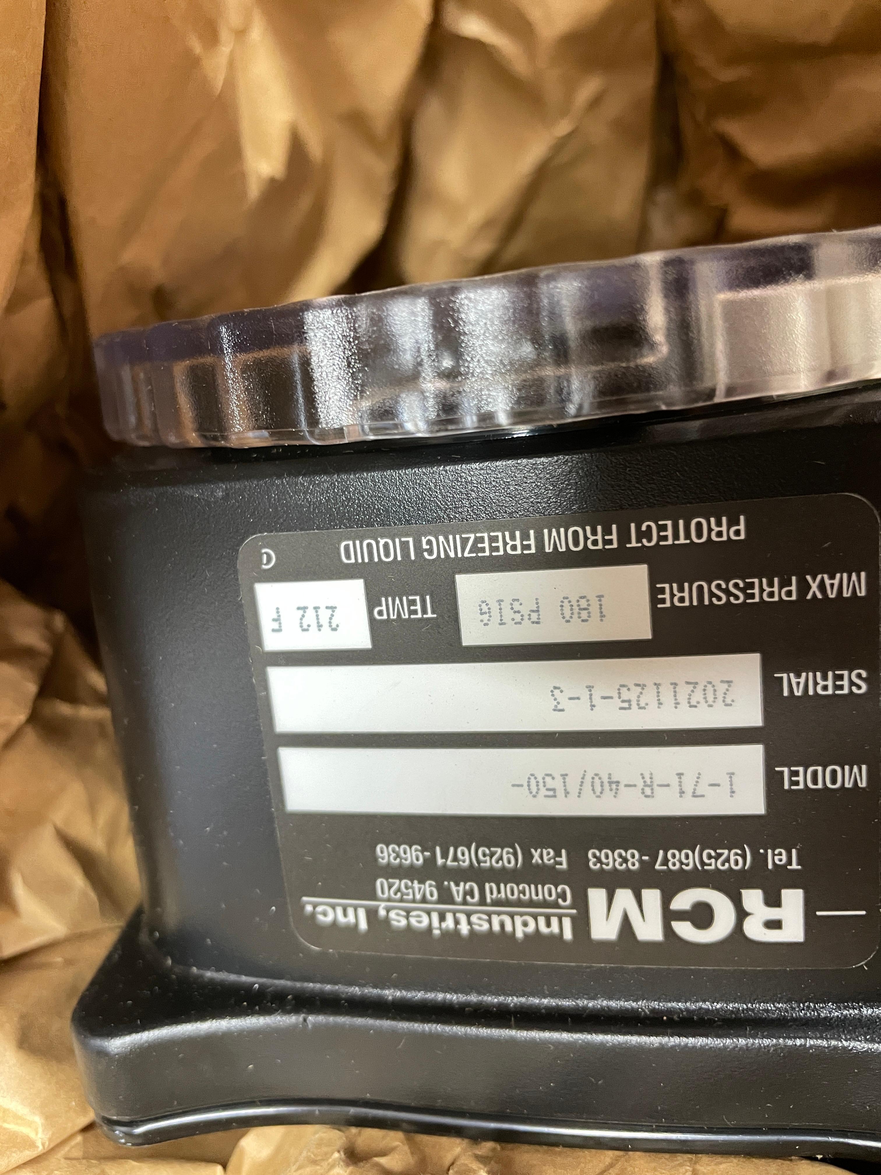 NIB RCM 1-71-R-40/150- Flow Meter