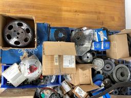 Pallet Lot of New Sheaves, Sprockets, Couplings, & Belts
