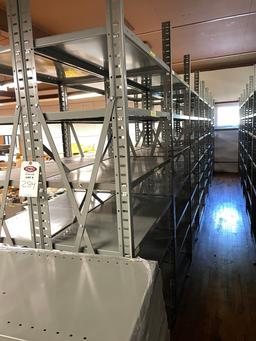 16 Sections 18” x 36” x 84” Industrial Shelving + 56 Additional Shelves
