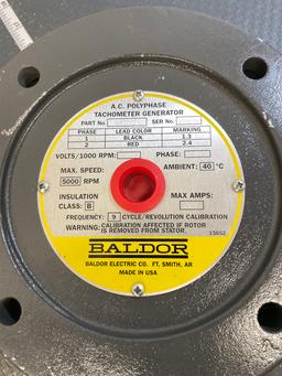 Baldor X8E001W Polyphase Tachometer Generator