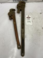 Lot of 2 Pipe Wrenches