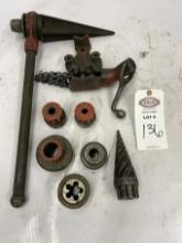 Lot of Ridgid Pipe Threading Tools