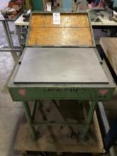 18”x24” Crosshatch Lapping Plate & Stand