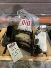 Coffing 1/2 Ton Chain Hoist w/ Trolley