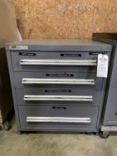 Stanley Vidmar 4-Drawer Storage Cabinet 30”x33”x28”