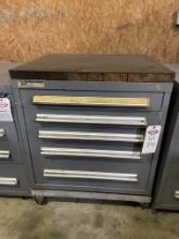 Stanley Vidmar 5-Drawer Rolling Storage Cabinet 30”x36.5”x28”