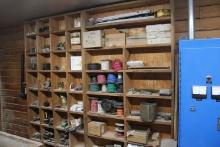 Wood Cabinet with electrical supplies