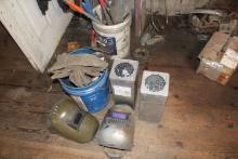 Welding Rods, (2) Welding Helmets