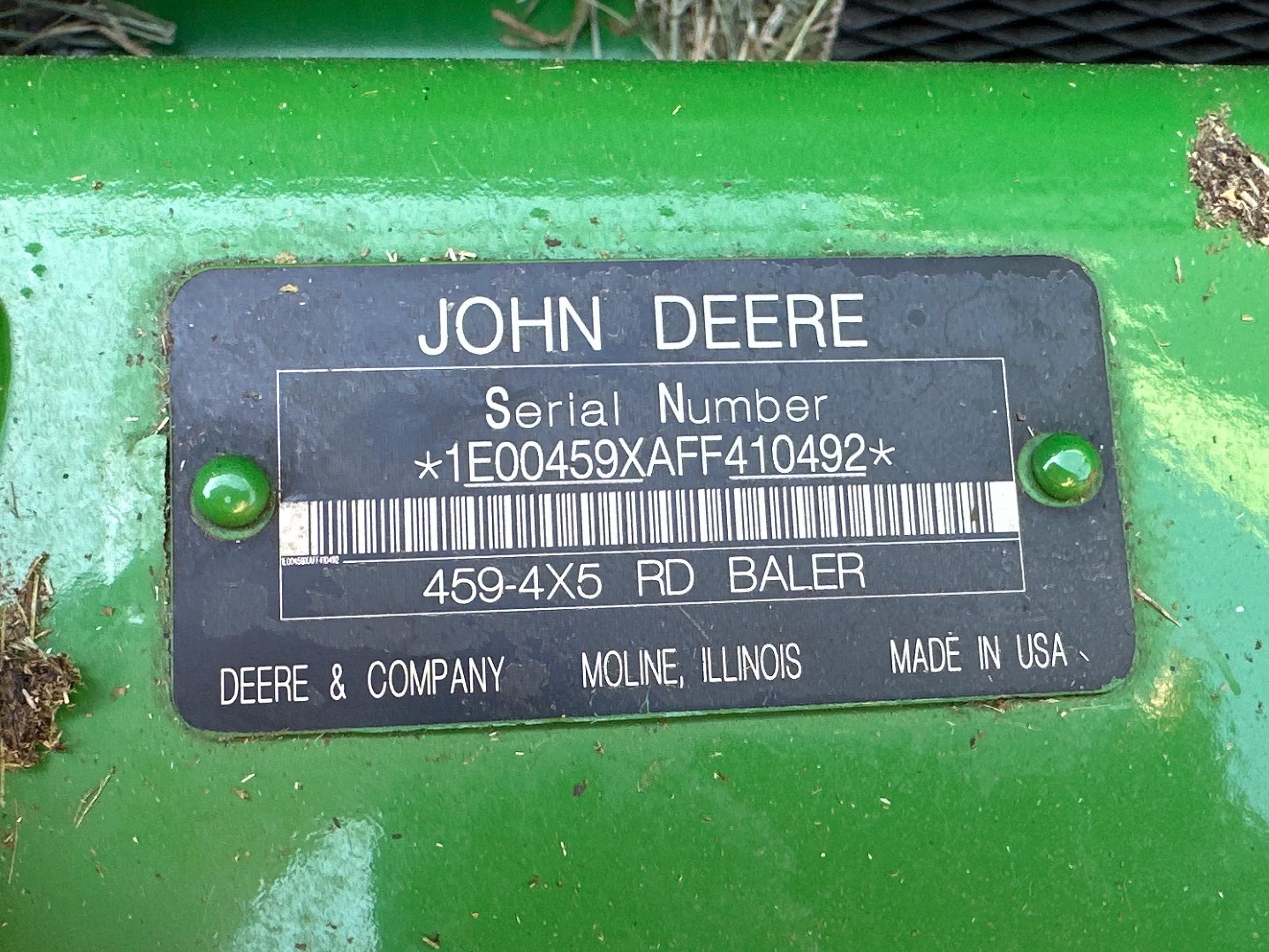 John Deere 459 Round baler