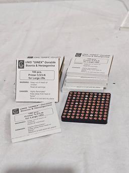 UNIS GINEX PRIMER LARGE RIFLE "NICKEL" 1000 qty