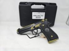 Beretta M9 9mm Luger 4.9in Black Bruniton Pistol With Custom Cerakoted Barrel and Small Parts of the