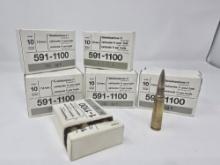 Swiss 7.5x55mm 7.5×55 K31 K11 GP11 591 1100 Box of 10. Total of 9 boxes. 7.5mm 7 5 mm Schmidt Rubin