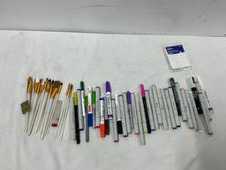 Sharpies, Markers, Brushes