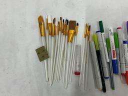 Sharpies, Markers, Brushes