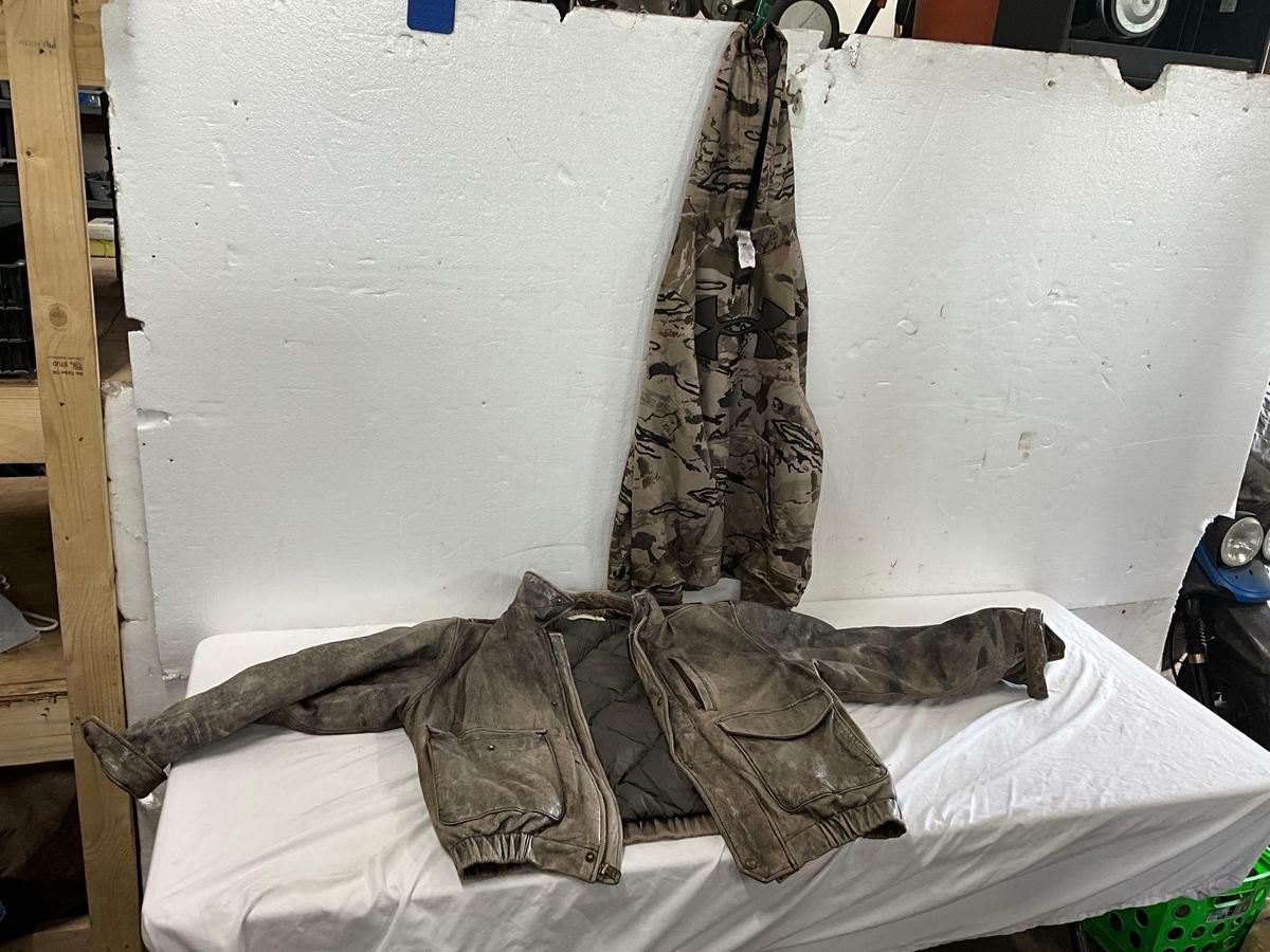 Under Armor Size L Hoodie, Eddie Bower Jacket