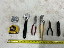 Tape Measure, Pliers, Hand Tools