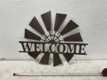 Metal Cut Out Welcome Sign