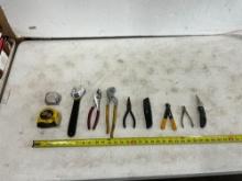 Tape Measure, Pliers, Hand Tools