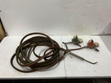 Acetylene Torch 50ft Hose with Smiths Gauges