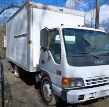(Berlin, NJ) 2001 GMC W4500 5.7L Gasoline 14' Box Truck – FOR PARTS OR REPAIR