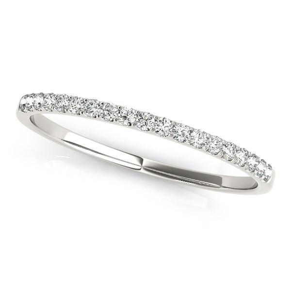 14k Wgold Round .12ct Diamond Pave Set Style Ring