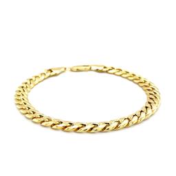 14k Gold Semi Solid Miami Cuban Bracelet