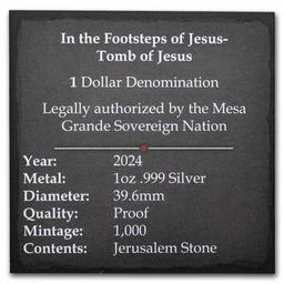 2024 Niue 1 Oz Silver $2 Tomb Of Jesus