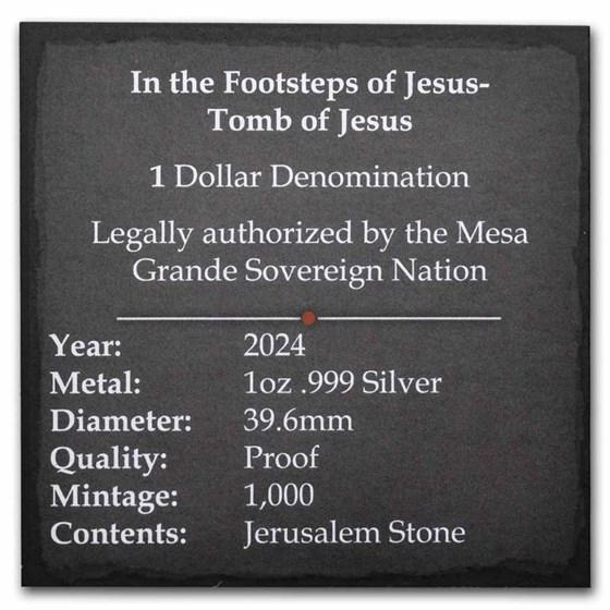2024 Niue 1 Oz Silver $2 Tomb Of Jesus