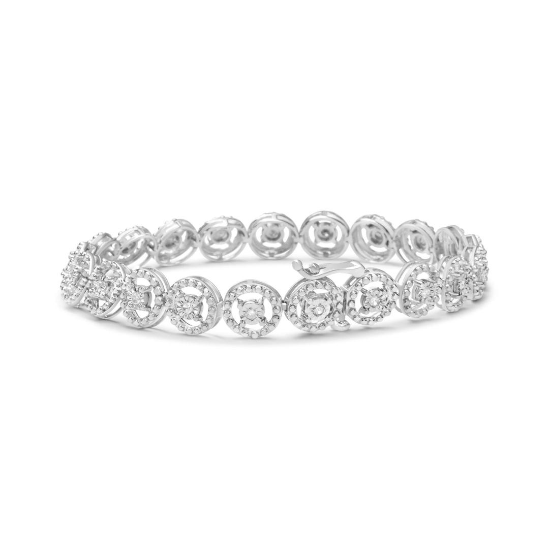 Elegant .55ct Diamond Open Wheel Link Bracelet