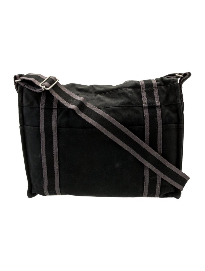 Hermes Toile Officier Canvas Pd-plated Msgr Bag