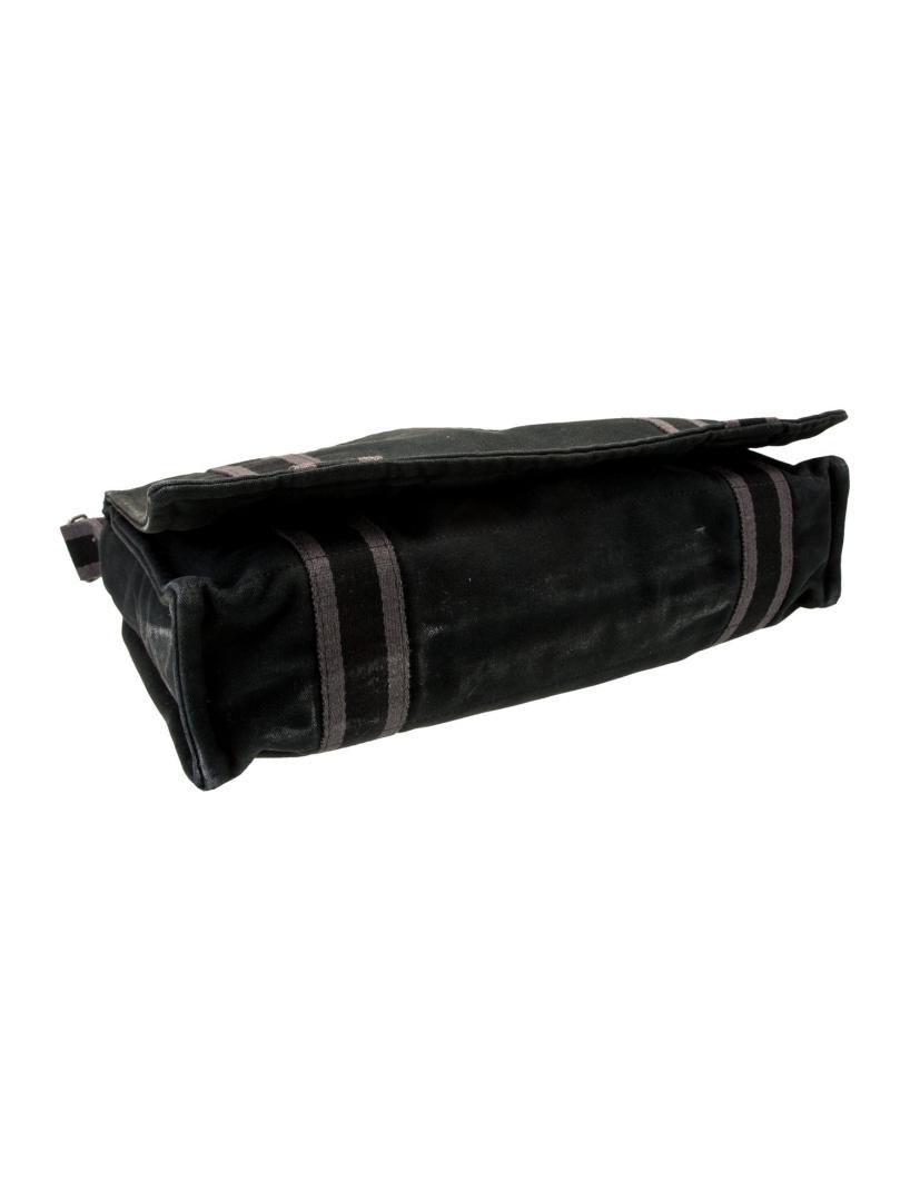 Hermes Toile Officier Canvas Pd-plated Msgr Bag