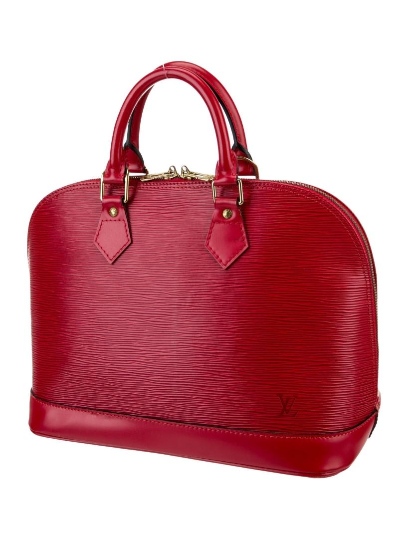 Louis Vuitton Epi Alma Pm Vtg Red Top Hdl Bag