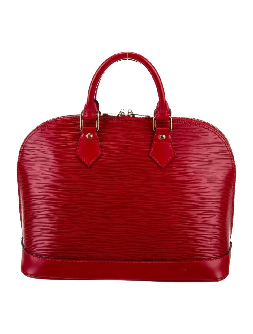 Louis Vuitton Epi Alma Pm Vtg Red Top Hdl Bag