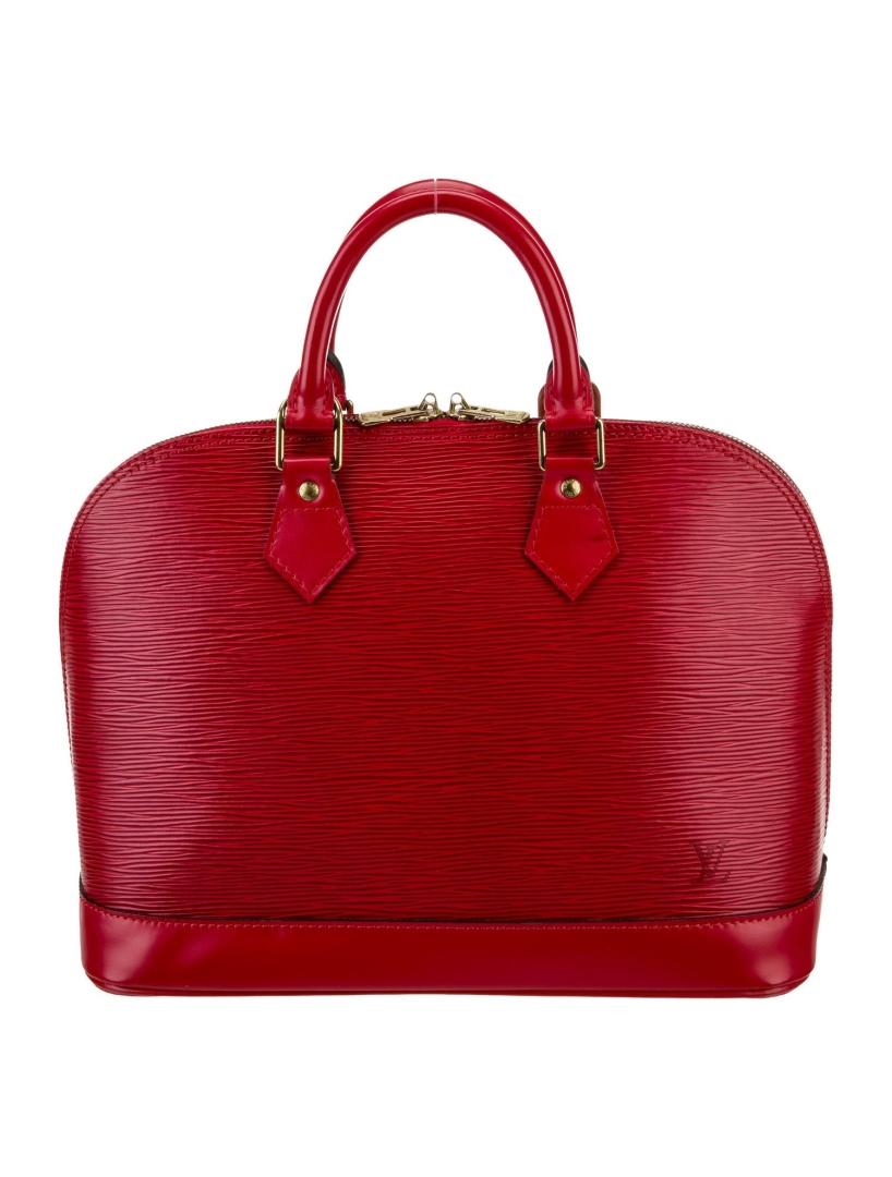Louis Vuitton Epi Alma Pm Vtg Red Top Hdl Bag