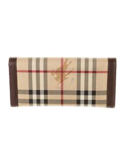 Burberry Neutrals Printed Snap Continental Wallet