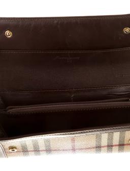 Burberry Neutrals Printed Snap Continental Wallet