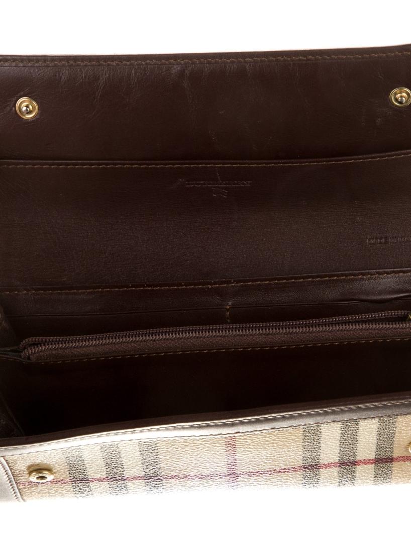 Burberry Neutrals Printed Snap Continental Wallet
