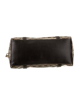 Gucci Brown Patent Leather Gg Crystal Top Hdl Bag