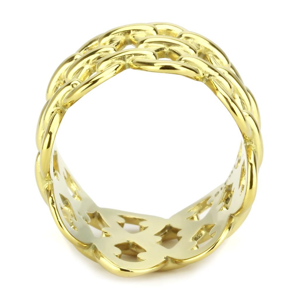 Glamorous Gold-plated Open-work Ring