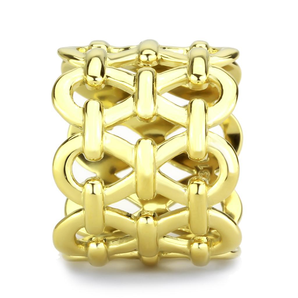 Glamorous Gold-plated Open-work Ring